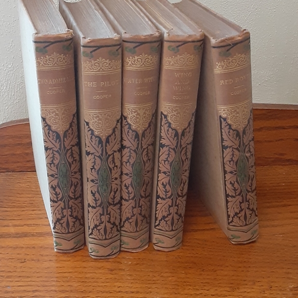 Other - Set of 5 vintage books by James Fennimore Cooper